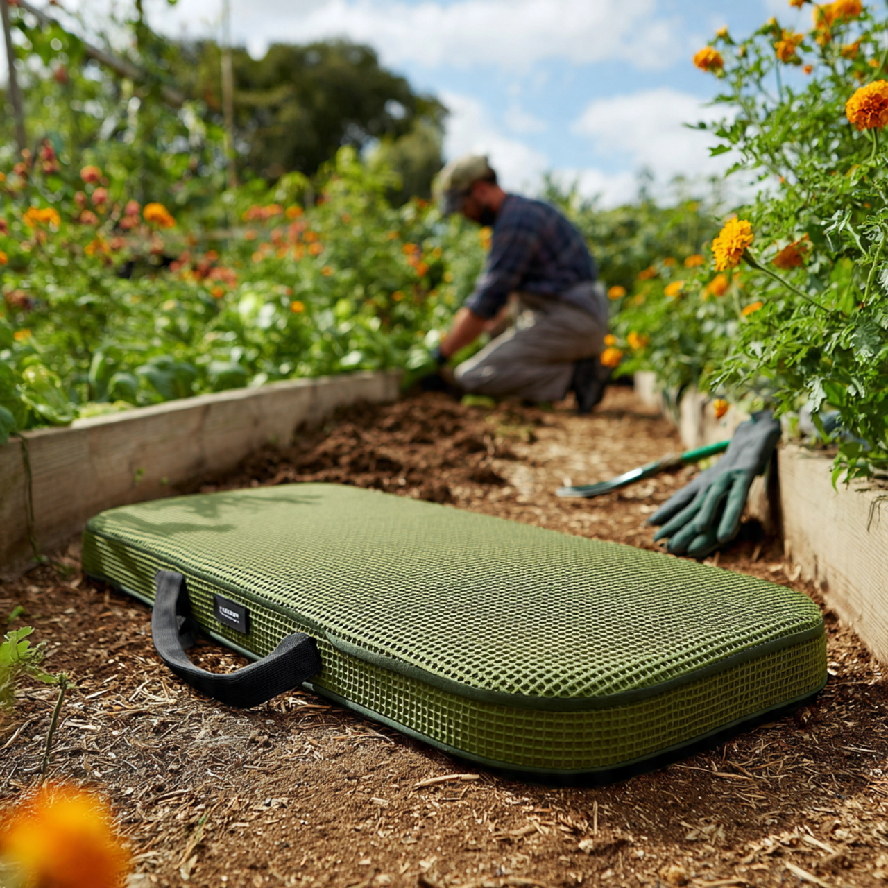 a-green-high-density-foam-garden-kneeling-pad-17-x Garden Kneeling Pad - Image 1